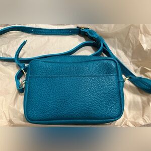 Portland Leather Small Camera Bag Purse in Baja